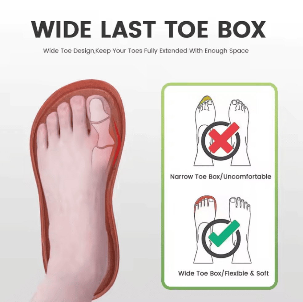 wide toe shoe last for barefoot shoes